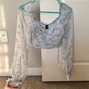 Floral blouse, NWT!